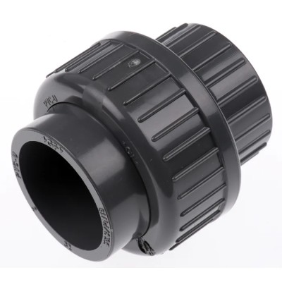 Georg Fischer Plastic Pipe Fitting Straight Union 32 mm 16 bar PVC-U 721510108