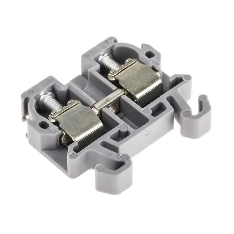 Entrelec SNA Series Grey DIN Rail Terminal Block 1-Level 2 Position Screw Termination 250V AC, 20A 1SNA112086R0200