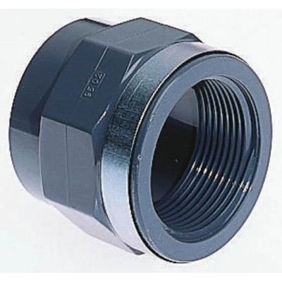 Georg Fischer Plastic Pipe Fitting Straight Threaded Metric Socket 1-1/4 in 40 mm 721910209