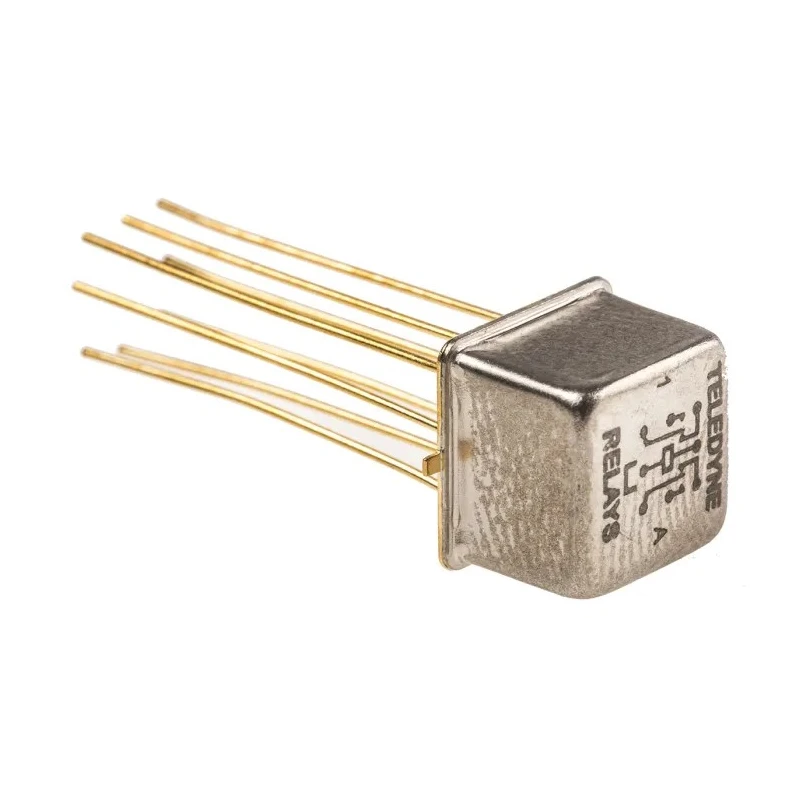 Teledyne Through Hole RF Relay, 5V DC Coil, DPDT, 64Ω Coil Resistance, 405mW Coil Power, 7.11mm Height, Gold Plated 172-5