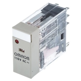 Omron Power Relay 110V AC Coil 5A Switching Current DPDT Plug-In Terminal G2R-2-SN 110VAC (S)