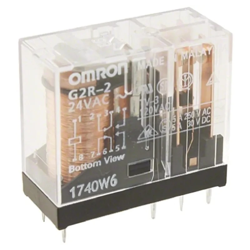 Omron Power Relay 110V AC Coil 5A Switching Current DPDT Plug-In Terminal G2R-2-SN 110VAC (S)