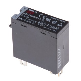 Omron Solid State Relay, 2 A Load, DIN Rail Mount, 60 V DC Load, 5-24 V DC Control, G3R-ODX02SN-UTU 5-24VDC