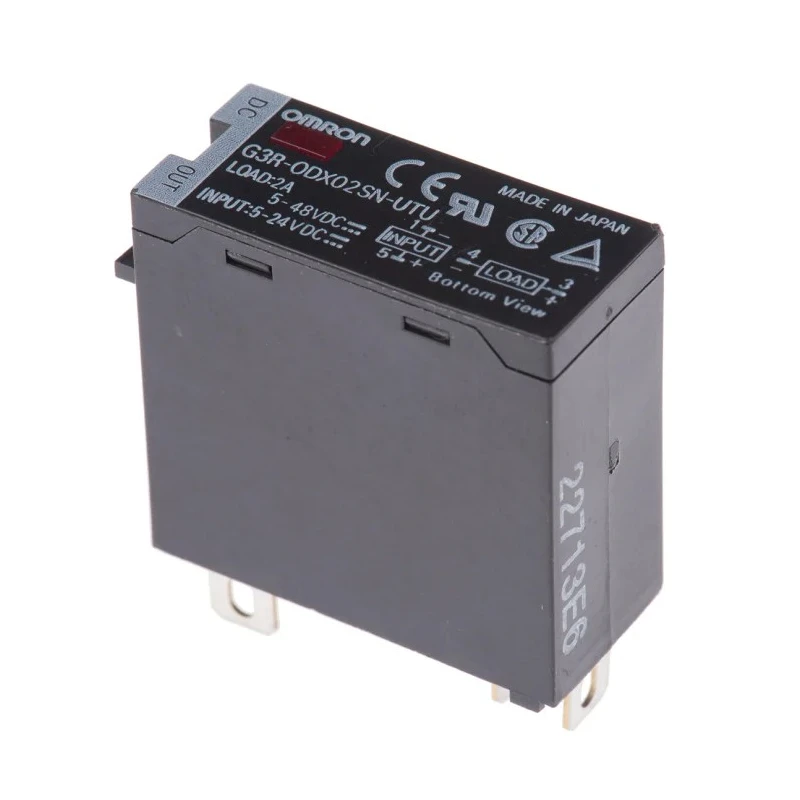 Omron Solid State Relay, 2 A Load, DIN Rail Mount, 60 V DC Load, 5-24 V DC Control, G3R-ODX02SN-UTU 5-24VDC