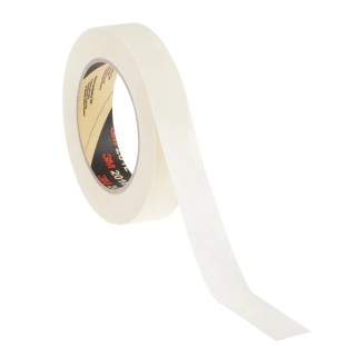 3M Scotch Masking Tape Beige Rubber Adhesive 24mm Width 50m Length Model 201E 201E 24mmx 50m