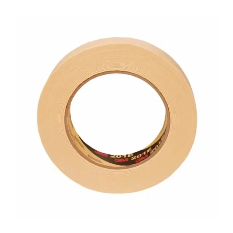 3M Scotch Masking Tape Beige Rubber Adhesive 24mm Width 50m Length Model 201E 201E 24mmx 50m