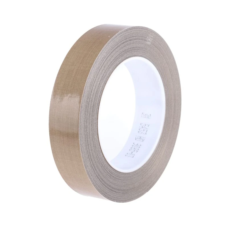 3M Brown PTFE Tape 33 m x 25mm x 0.21 mm Silicone Adhesive High-Temperature Resistant 5453 25MM