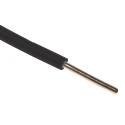 RS PRO Black Rigid BU Series Hook Up Wire 15 AWG 1/1.38 mm Core Strands 100 m Polyvinyl Chloride 359-015