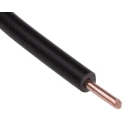 RS PRO Black Hook Up Wire 17 AWG Annealed Copper 100 m PVC Insulation 600 V 70°C 358-961