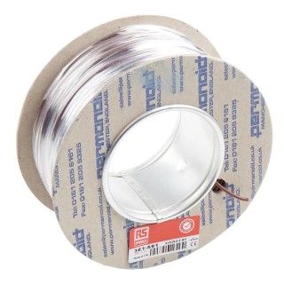 RS PRO 2491X Series Brown Equipment Wire, 20 AWG, 16/0.2 mm Core Strands, 100 m Length, Polyvinyl Chloride Jacket 361-591