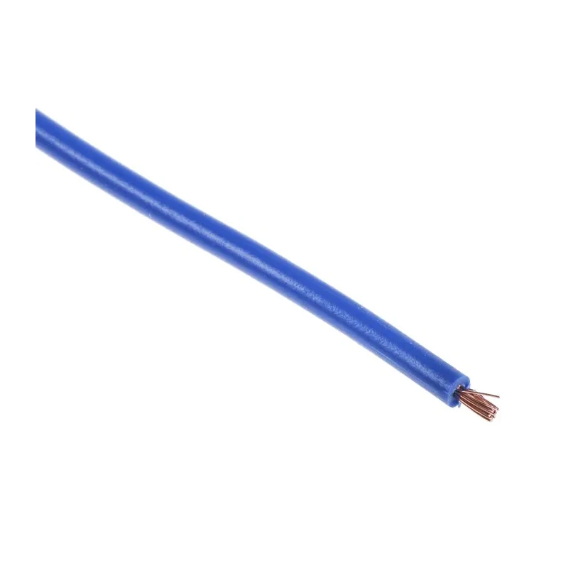RS PRO 2491X Series Blue Hook Up Wire, 20 AWG, 16/0.2 mm Core Strands, 100 m Length, Polyvinyl Chloride Insulation 361-585
