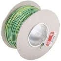 RS PRO 2491X Series Green, Yellow Hook Up Wire, 16 AWG, 30x0.25 mm Core Strands, 100 m Length 361-816