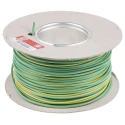 RS PRO 2491X Series Green, Yellow Hook Up Wire, 16 AWG, 30x0.25 mm Core Strands, 100 m Length 361-816