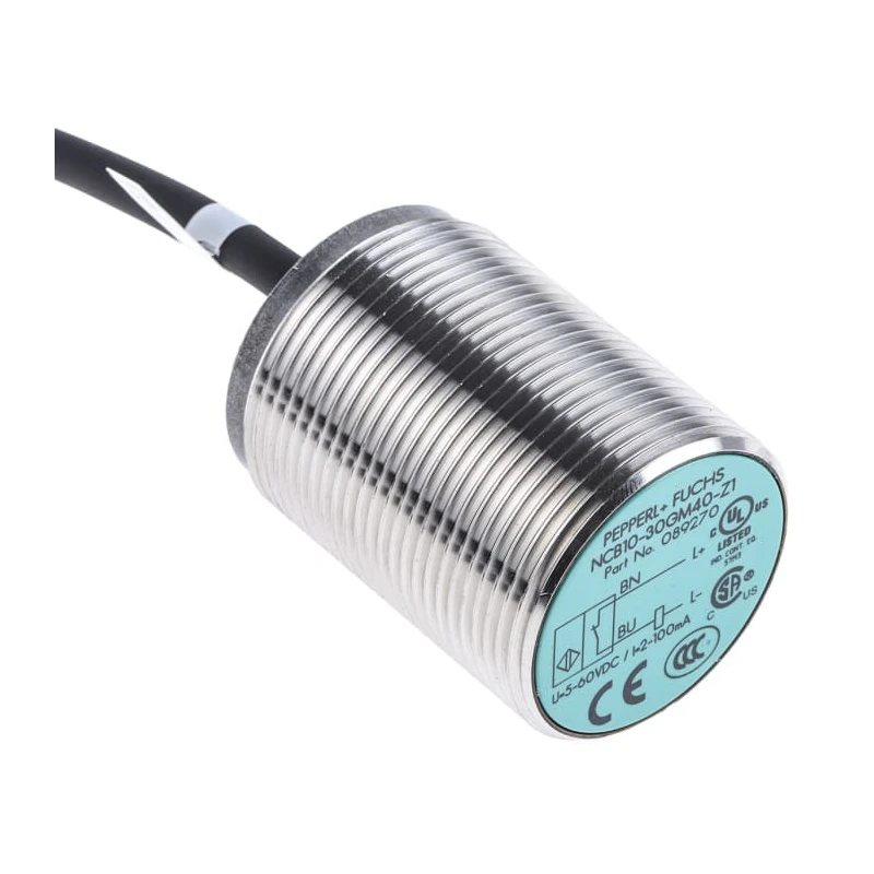 ifm electronic Threaded Barrel Inductive Proximity Sensor M30 x 1.5 2-Wire Comfort 6V 10 mm 60 V dc NCB10-30GM40-Z1
