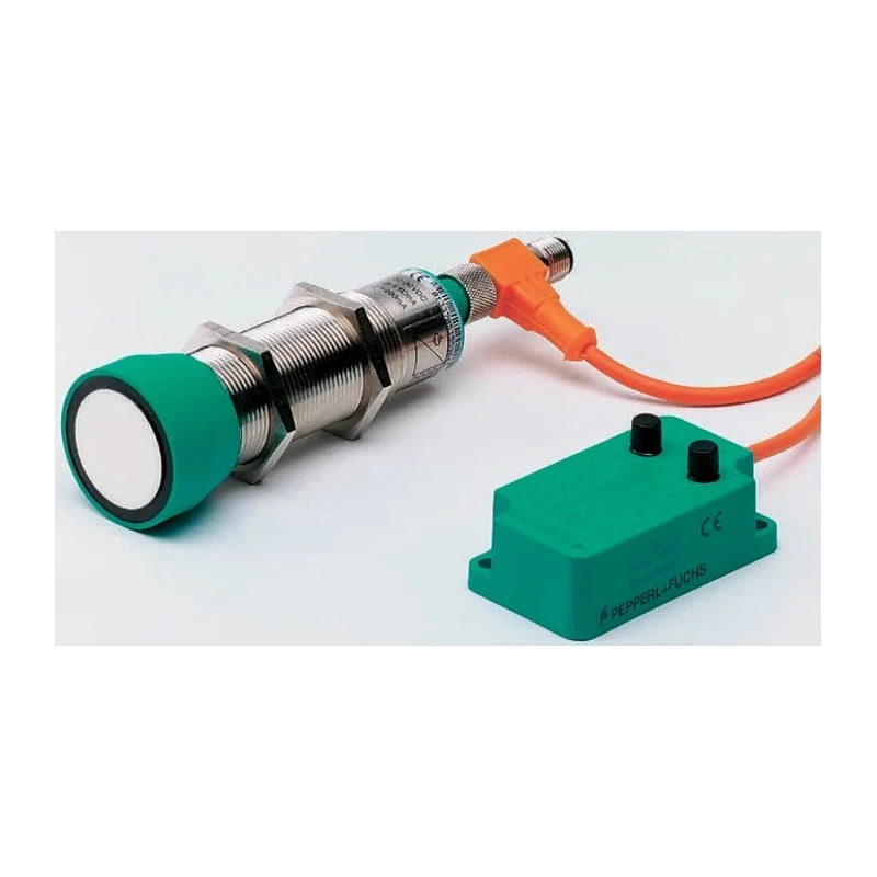 Pepperl + Fuchs Threaded Barrel Ultrasonic Proximity Sensor M30 x 1.5 4000 mm 200mA NPN 30V UB4000-30GM-E4-V15