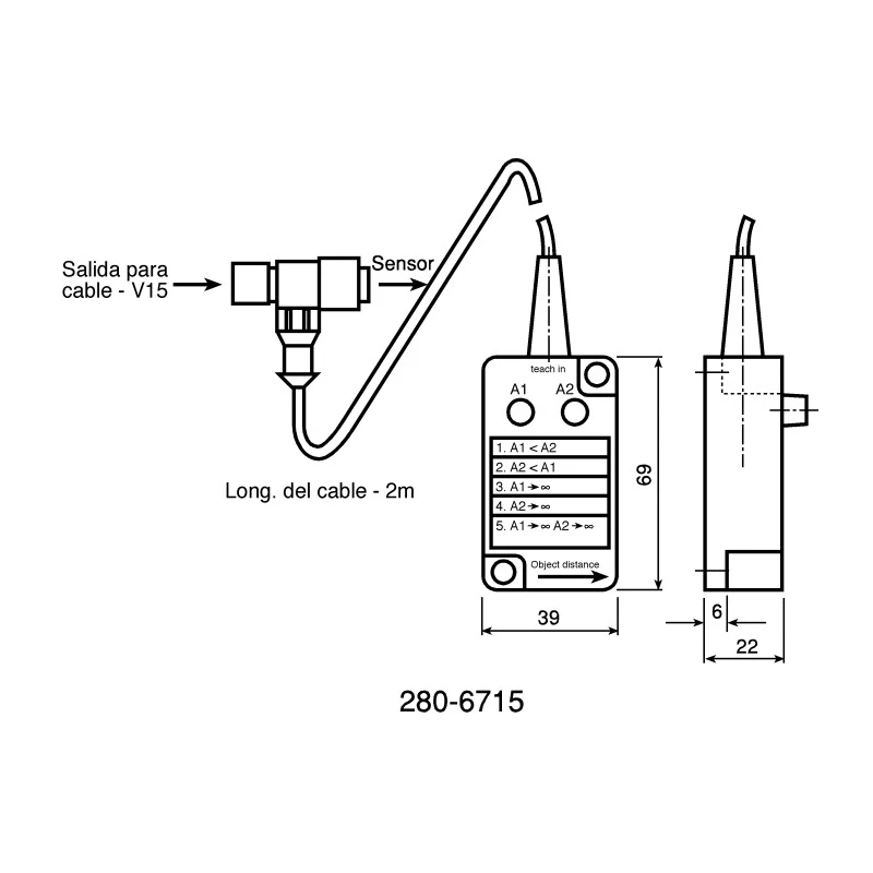 Pepperl + Fuchs Threaded Barrel Ultrasonic Proximity Sensor M30 x 1.5 4000 mm Detection 30V 200mA PNP UB4000-30GM-E5-V15