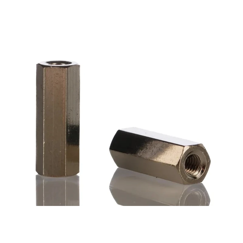 Essentra Threaded Standoff M4, 20 mm Body Brass Female/Female Hex Shape HTSB-M4-20-7-1