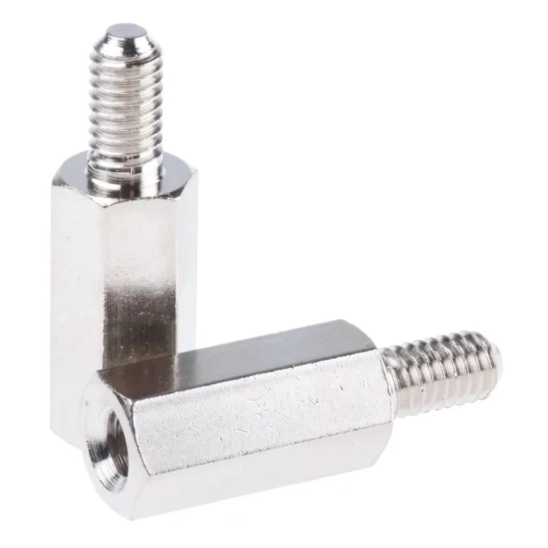 Essentra Brass Hex Standoff M4 Thread Size, 15 mm Length HTSB-M4-15-7-2