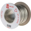 RS PRO Braided Wire 9.05 mm² CSA 24 x 12 x 0.20 mm 25 m Tin Copper Wire BS4109 365-559