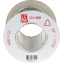 RS PRO Braided Wire 9.05 mm² CSA 24 x 12 x 0.20 mm 25 m Tin Copper Wire BS4109 365-559
