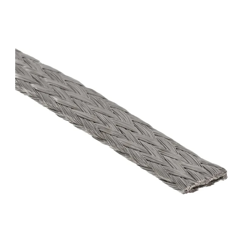 RS PRO Braided Wire 9.05 mm² CSA 24 x 12 x 0.20 mm 25 m Tin Copper Wire BS4109 365-559