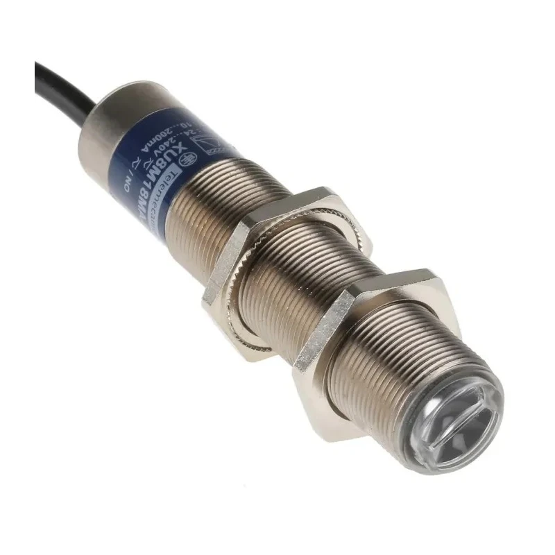 Telemecanique Sensors Diffuse Photoelectric Sensor Barrel Style 120 mm Detection Range Relay Output IP67 XU8M18MA230