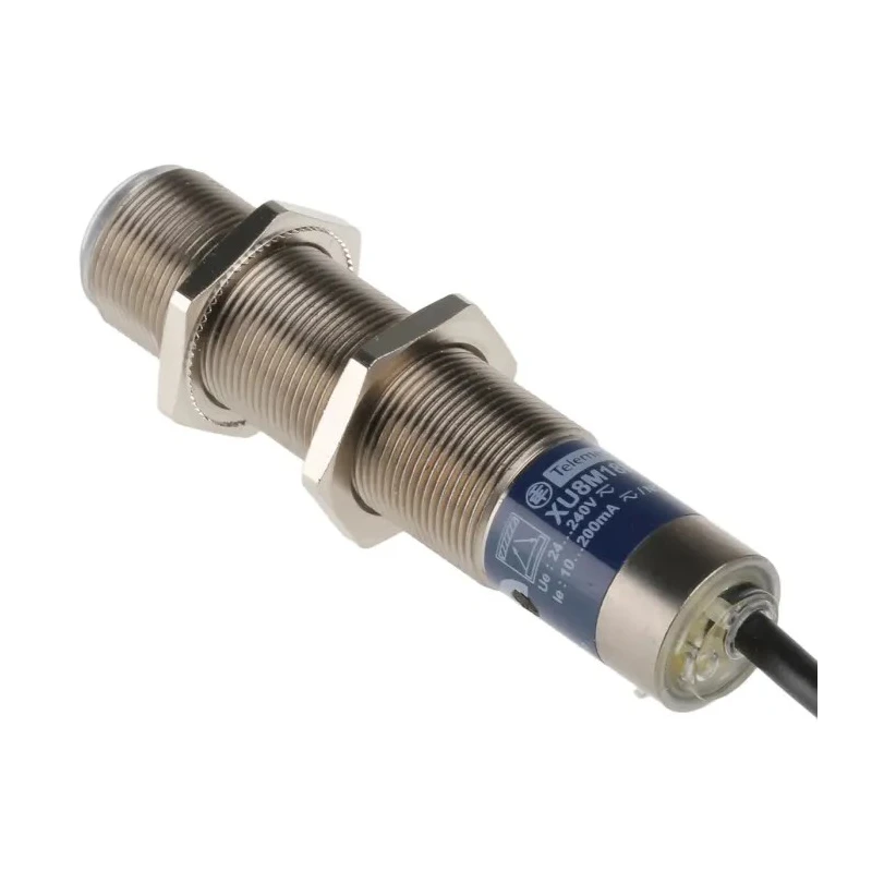 Telemecanique Sensors Diffuse Photoelectric Sensor Barrel Style 120 mm Detection Range Relay Output IP67 XU8M18MA230