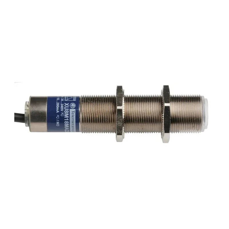 Telemecanique Sensors Diffuse Photoelectric Sensor Barrel Style 120 mm Detection Range Relay Output IP67 XU8M18MA230