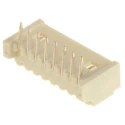Hirose PicoBlade Series Right Angle Through Hole PCB Header, 8 Contacts, 1.25 mm Pitch, 1 Row, Shrouded 53048-0810