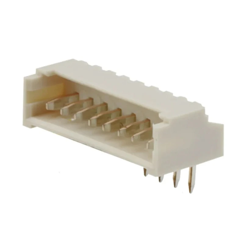 Hirose PicoBlade Series Right Angle Through Hole PCB Header, 8 Contacts, 1.25 mm Pitch, 1 Row, Shrouded 53048-0810