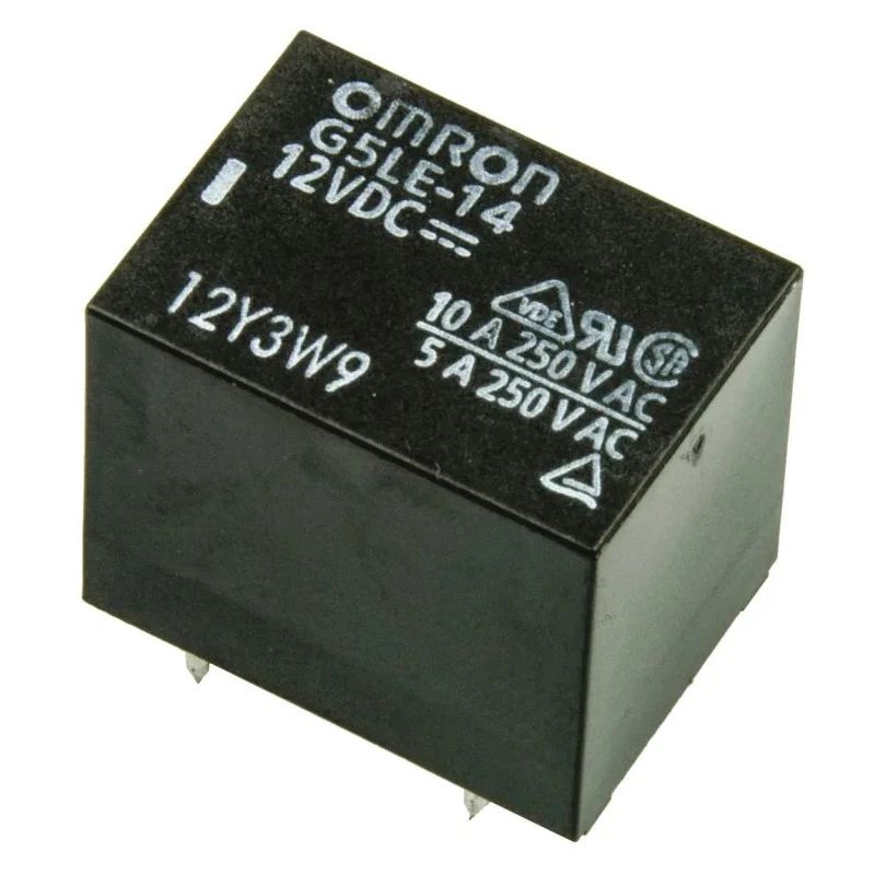 Omron PCB Power Relay 12V DC Coil 10A Switching Current SPDT G5LE-14 DC12