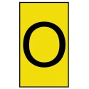 HellermannTyton Ovalgrip Slide-On Cable Marker Black Pre-Printed 'O' for 1.7mm to 3.6mm Cable Diameter 901-10159