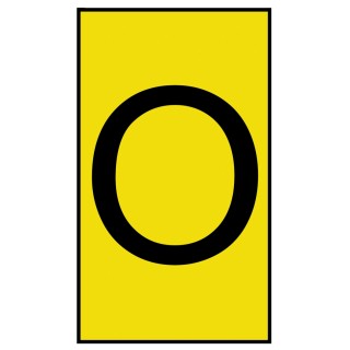 HellermannTyton Ovalgrip Slide-On Cable Marker Black Pre-Printed 'O' for 1.7mm to 3.6mm Cable Diameter 901-10159