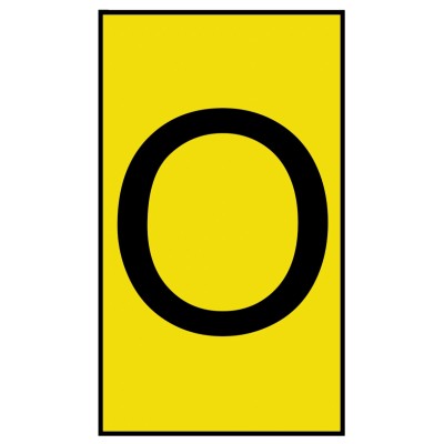 HellermannTyton Ovalgrip Slide-On Cable Marker Black Pre-Printed 'O' for 1.7mm to 3.6mm Cable Diameter 901-10159