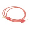 Staubli Connector Test Lead 10A, 30 V AC, 60V DC, Red, 600 mm Lead Length 28.0033-060-22