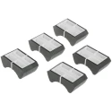 Sifam Black Potentiometer Knob for 6 mm Shaft Axial, Nylon Material, White Indicator 4/02 LK150 08