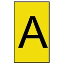 HellermannTyton Ovalgrip Slide-On Cable Marker Yellow Pre-Printed A for 2.5-6mm Cable 901-10183