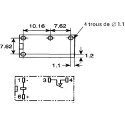 Omron PCB Power Relay, 12V DC Coil, 8A Switching Current, SPST, Subminiature 20x10x10mm G6B-1174P-US DC12