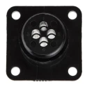 TE Connectivity Circular Connector 4 Contacts Panel Mount Socket Male 600V Straight CPC Series 206061-1
