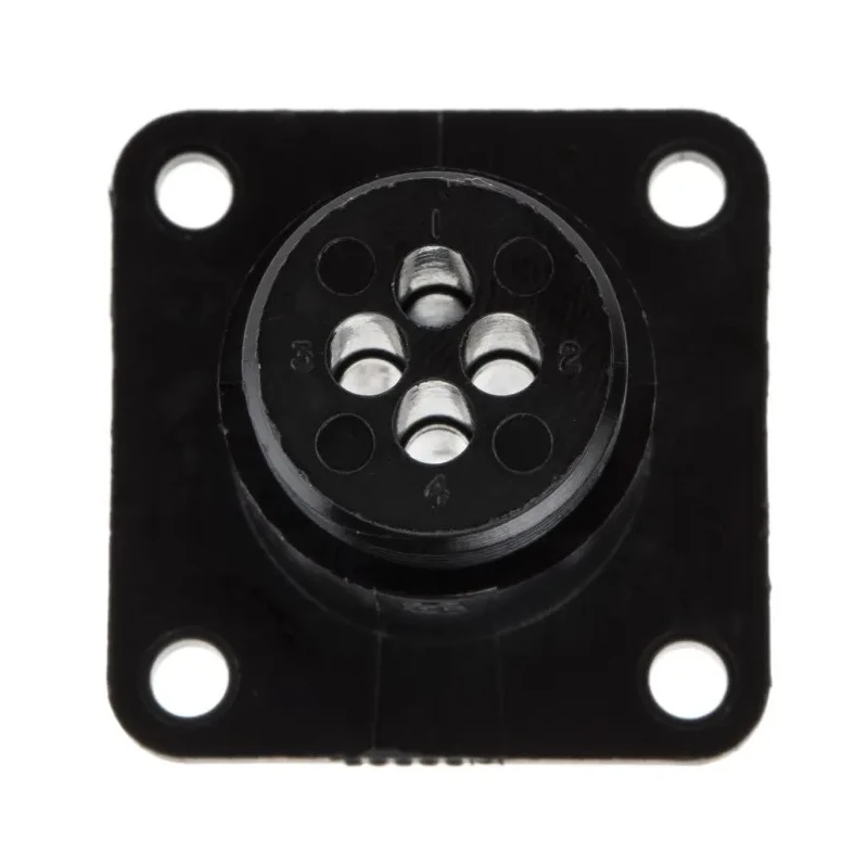 TE Connectivity Circular Connector 4 Contacts Panel Mount Socket Male 600V Straight CPC Series 206061-1