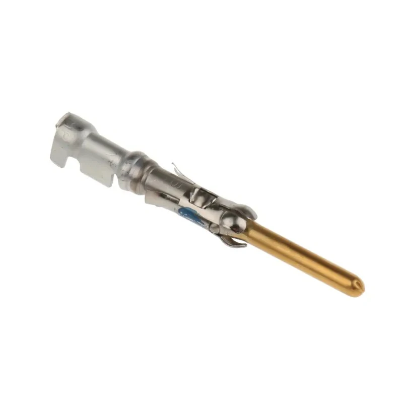 TE Connectivity Male Crimp Circular Connector Contact, Contact Size 16, Wire Size 16AWG, 18 AWG, Brass with Gold 66099-4
