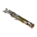 TE Connectivity Female Crimp Circular Connector Contact Contact Size 16, Wire Size 20, 24AWG, Brass Material, Gold 66105-4