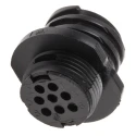 TE Connectivity Circular Connector Cable Socket Male 8 Contacts 250V 7.5A IP67 Thermoplastic Housing CPC Series 205841-2