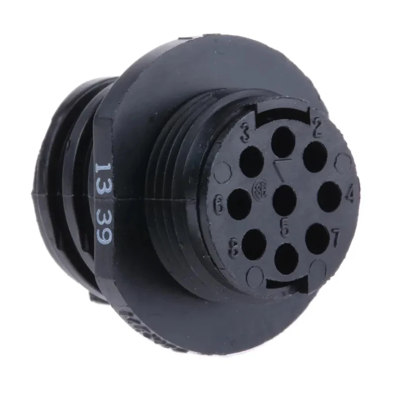 TE Connectivity Circular Connector 9 Contacts Cable Standard Socket Male 2 Series 206486-2