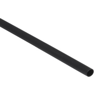 RS PRO Black Halogen Free Heat Shrink Tubing 3 mm Sleeve Diameter x 1.2 m Length 3:1 Ratio 281-2811