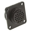 TE Connectivity Circular Connector Panel Mount Socket Male, 28 Contacts, Standard Size, 7.5A, 250V, Thermoplastic 205840-3