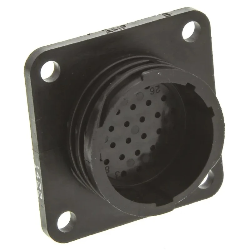 TE Connectivity Circular Connector Panel Mount Socket Male, 28 Contacts, Standard Size, 7.5A, 250V, Thermoplastic 205840-3