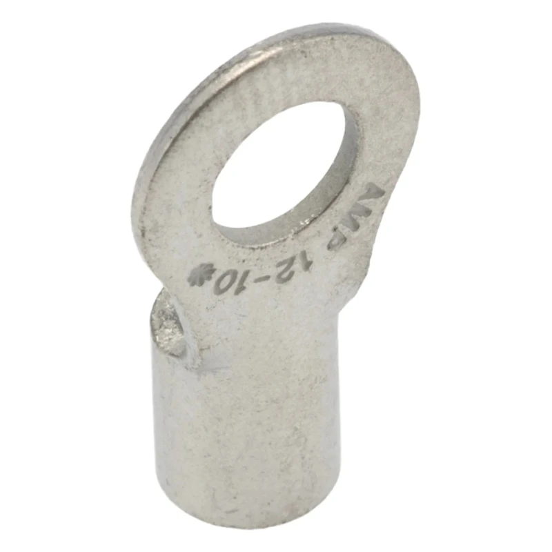 TE Connectivity Solistrand Uninsulated Crimp Ring Terminal M5 Stud Size 12 AWG 10 AWG Wire Size 33457