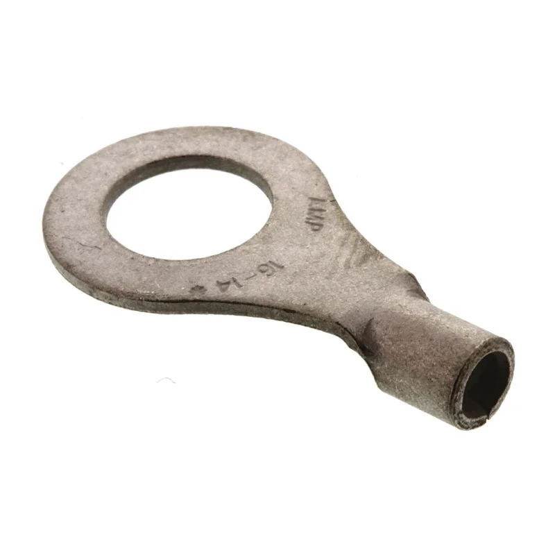 RS PRO Solistrand Uninsulated Crimp Ring Terminal M6 Stud Size 16 AWG 14 AWG Wire Size 34124