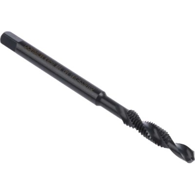 Dormer Metric Standard Threading Tap M4 Thread Size, Combination Type, Right Hand Thread, 65mm Overall Length, HSS E650M4